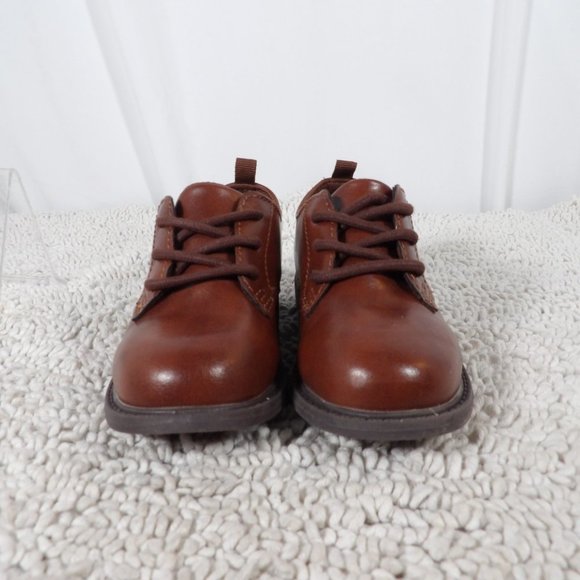 Carter's Boys Spencer Dress Brown Shoes Size 7 - Picture 2 of 8